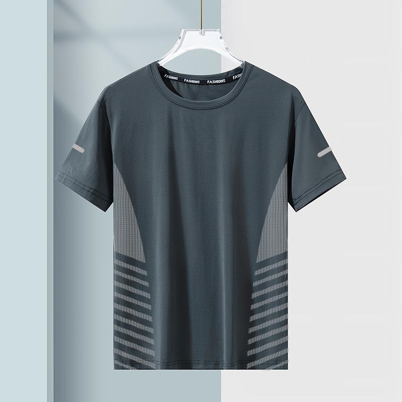 

Men s Ice Silk Quick-Dry Summer Sports T-Shirt - Loose Fit, Short Sleeve Athletic Top for Training and Running Outdoors 2XL (Recommended 130-145 jin)