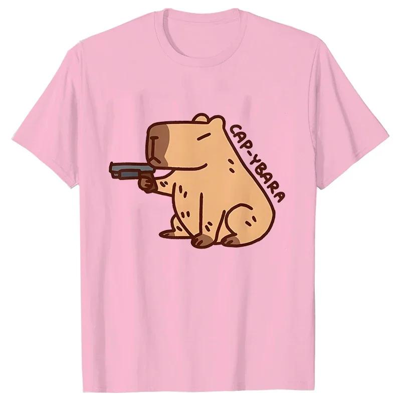 Tops Grficos Blusa Feunisexina Ropa Esttica Moda Capybara Camiseta De Mujer Unisexga Casual Ropa Esttica Bonita