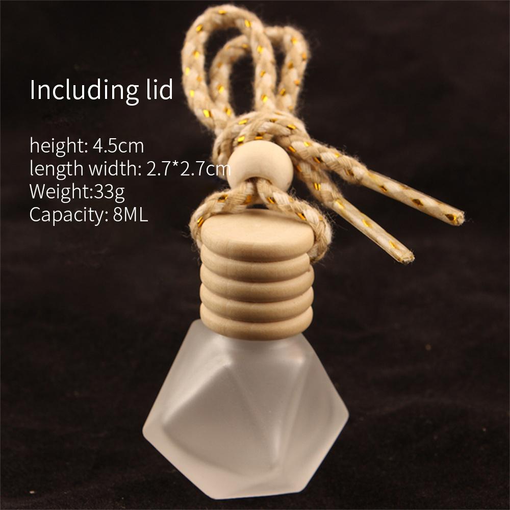 1/2/3PCS Frosted Glass Pendant Gentle Exquisite Easy To Install High-quality Car Accessories Car Interior Fragrance Pendant