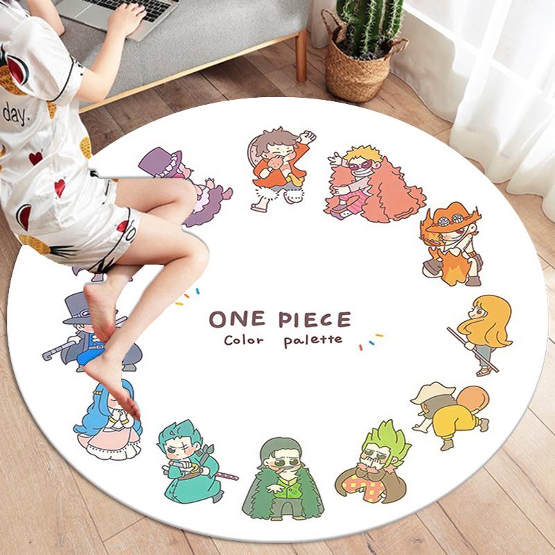 One Piece Round Area Rug Carpet Rug For Living Room Bedroom Sofa Playroom Decor Nonslip Floor Mat