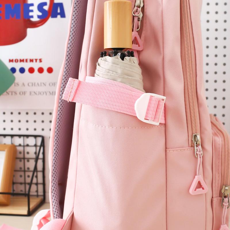 Vierteiliges Rucksack-Set Kinder-Schüler-Cartoon-Schultasche Damen Multifunktionaler Rucksack