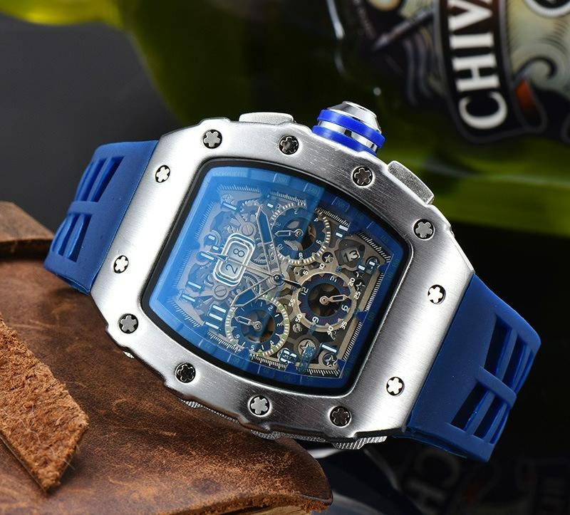 New Multi-functional Quartz Watch Three-eye Running Seconds Casual Fashion Men's Watch