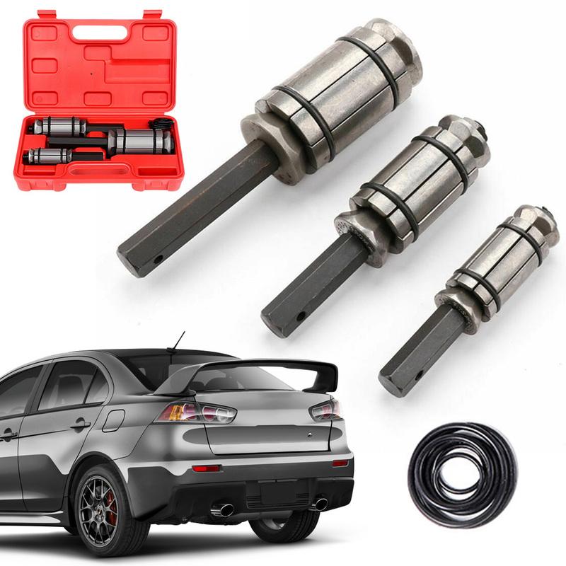3Pcs Car Exhaust Muffler Tail Pipe Expander Spreader Automobile Exhaust Pipe Expander Repair Tool Kit for Car Motorcycle
