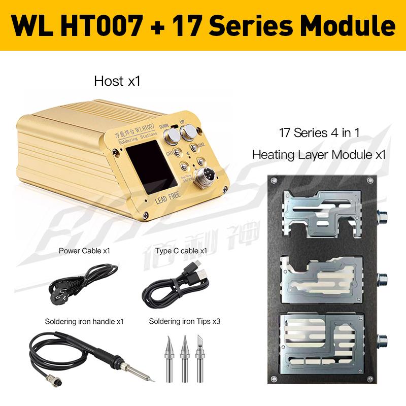 WL Intelligent Heating Separator Heating Table For iPhone X-17Pro Max Motherboard Layer Face ID Repair Welding Station Tools Set