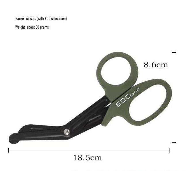 7.5-Inch Stainless Steel EMT Bandage and Gauze Scissors with Angled Tip