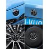 Black White Car 50th Anniversary Logo Wheel Rim Decoration Cover For BMW X1 X3 X5 1 3 5 7 Series Z4 G20 G30 G05 G01 G11 E46 E90