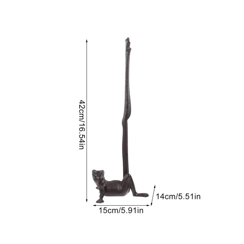 Frog Toilet Paper Holder Vintage Cute Toilet Kitchen Paper Holder Vertical Standing Tissue Organizer For Floor Or Countertop