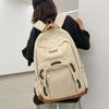 Ins Japanese Retro Contrasting Color College Student Couple Backpack Female Korean Version College Style Middle School Student Casual Backpack