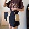 Straw Woven Shoulder Bag for Women, Trendy Sunflower Crossbody Purse, Soft Casual Handbag KTB