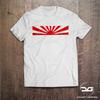Tricou Alb Noutate JDM Japonia Soarele Răsare pentru Bărbați Cadou Entuziaști Auto Drift