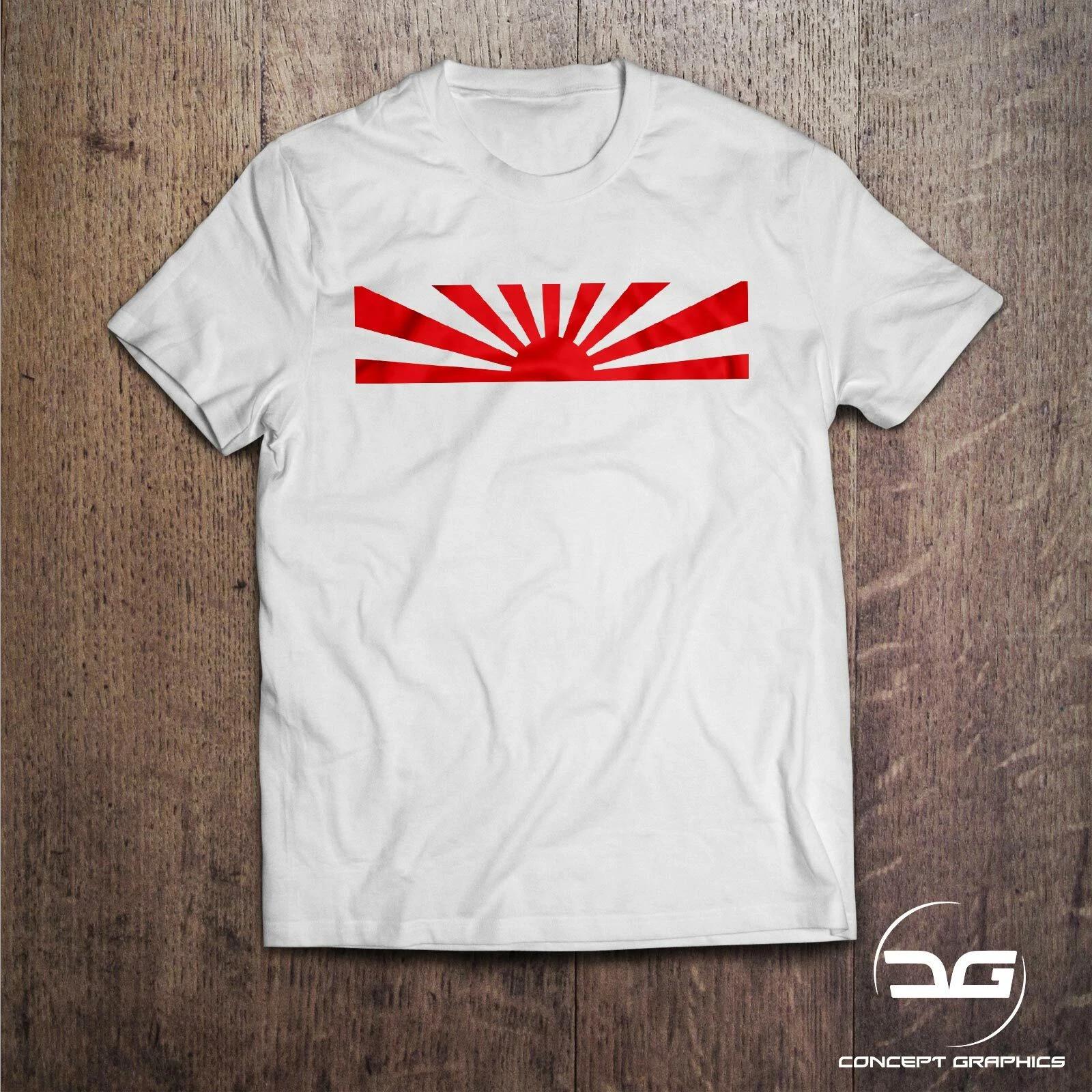 JDM Japan Rising Sun Men s White Novelty Car Enthusiasts Gift T-Shirt Drift 4XL