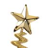 Christmas Tree Candlestick Holder with Star Metal Golden Christmas Tree Candle Stand for Festival Table Decoration