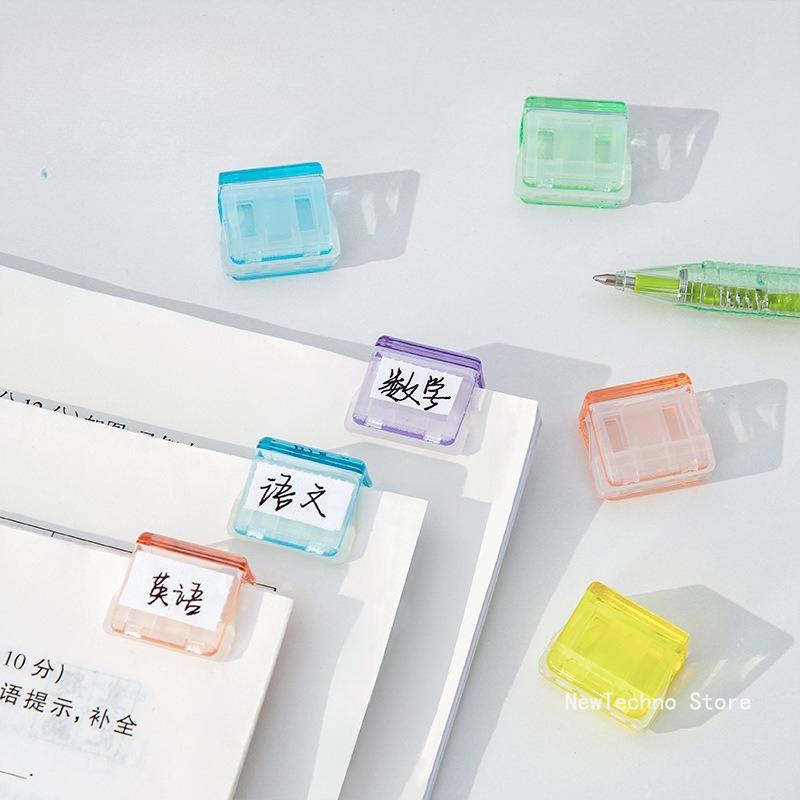 Kawaii A4 Paper Binder Clips Jelly Color Paperclips File Documents Tickets Holder Bookmarks Index Page Clamp Desk Organizer