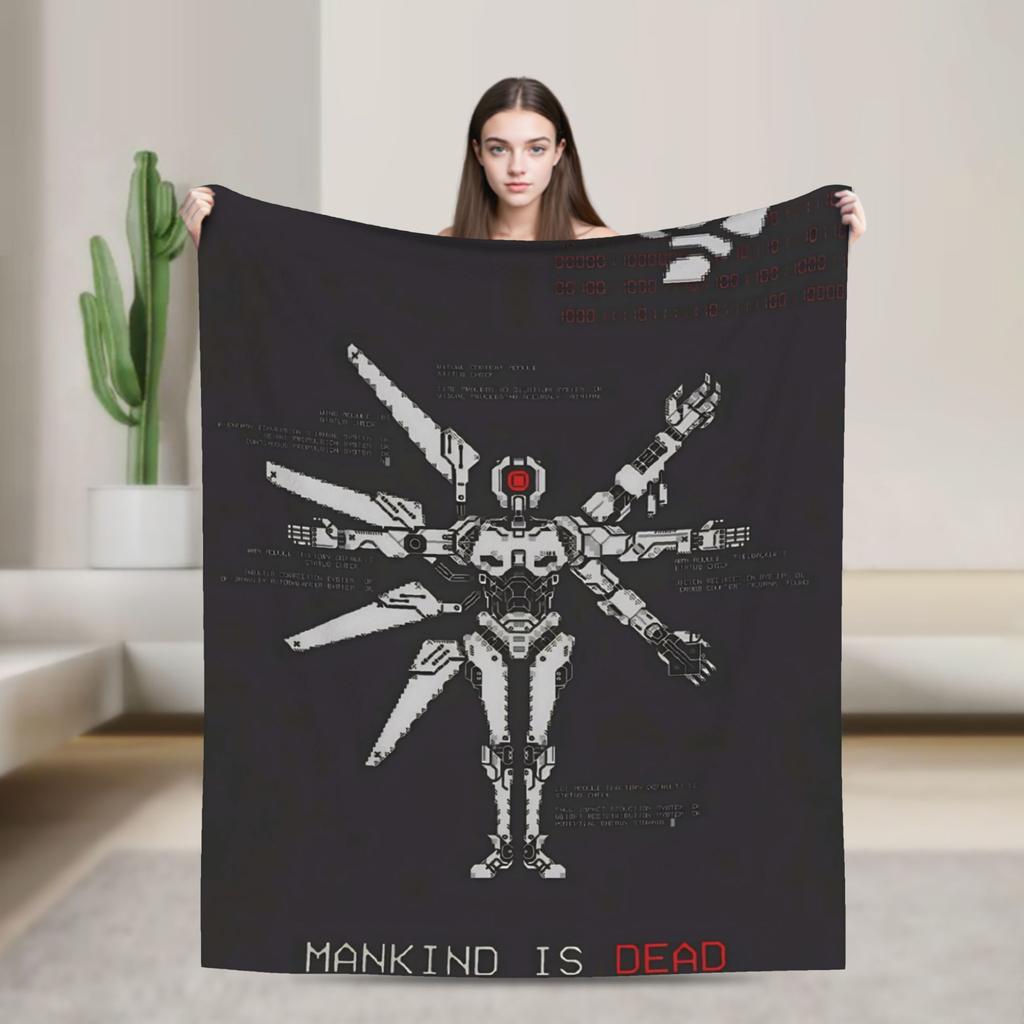 Ultrakill Gabriel game Blanket  Soft Warm Fluffy Plush Throw Blanket For Couch Chair Decorative Flannel Bedspread Bed Cover