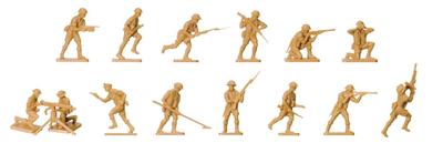 AIRFIX WWII Britský voják 8. armády Plastikový model 1/76 X-0709V