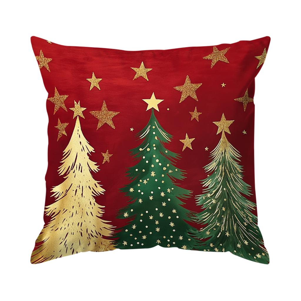 Christmas Reindeer Santa Claus Cushions Pillowcase Polyester Cushion Cover Throw Pillow Sofa Decoration Pillowcover Home Decor