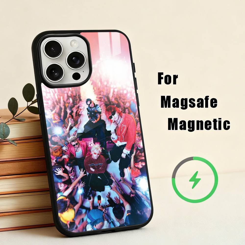P-Popular Rock B-Band 5-5SOS Phone Case For iPhone 17,16,15,14,13,12,Plus,Pro,Max for Magsafe Magnetic Wireless Charging