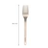 TOMSHOO Titanium Tableware Dinner Frok Cutlery Flatware for Home Outdoor Camping