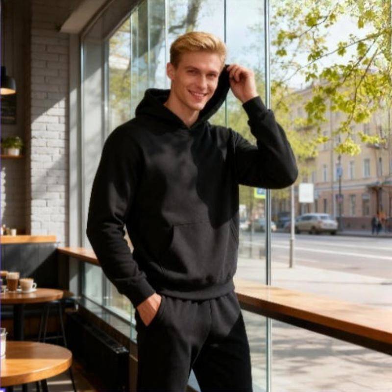 Tweedelige set Casual fleece trainingspak dames Winter damessets Oversized capuchon met lange mouwen en capuchon Sportbroek Damespak