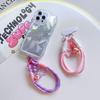 Colorful Candy Style Lanyard Phone Case with Dopamine Wrist Strap - Creative Cartoon Design