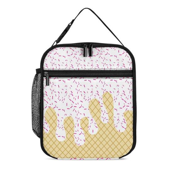 Izolační taška na oběd s vyztuženým uchem Velkokapacitní třívrstvý design Vodotěsná lehká nákupní taška