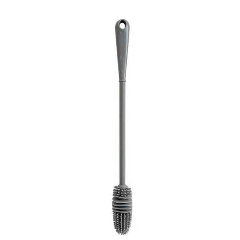 Silicone Milk Bottle Brush Cup Scrubber Glass Cleaner Kitchen Cleaning Tool Long Handle Drink Bottle Glass Cup Cleaning Brush