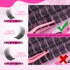 Dichtes Einzel-Cluster C-Song Falsche Wimpern Set 14-18mm Natürlicher Schwung DIY Segmentierte Wimpern