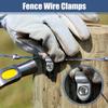 R-type Livestock Fence Wire Clamp with Screws Stainless Steel Agricultural Fencing Mounting Clips Wire Fixing Fastener Wholesale