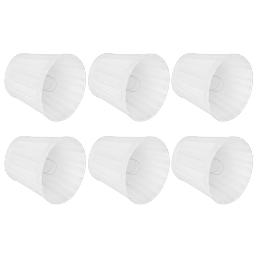 6PCS Clip On Chandelier Lampshade Fabric Pleated Lamp Shade  Hotel Decor