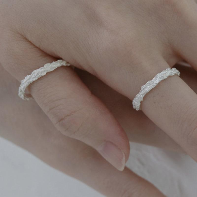 Mouvebament White simple Ring_Silver 925