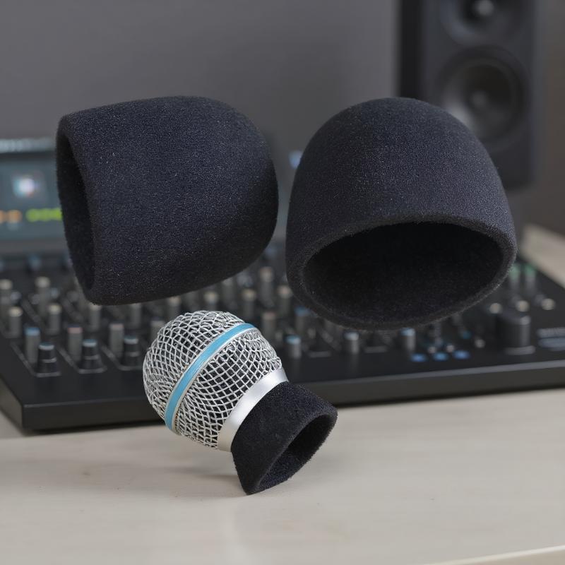 2/10Pcs Studio WindScreen Sponge Microphone Cap Microphone Protective Inner-Foam For SLX24 PGX24 PG58 BETA58A