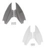 1 Pair Motorcycle Upper Fairing Air Deflectors Wind Side Shield Cover