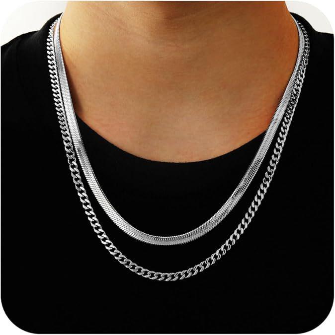 Minimalistische europäische & amerikanische Edelstahl Schlangenkette Halskette - Temperamentvolle Mode Schlüsselbeindesign.