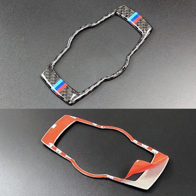 Αυτοκόλλητα Καλύμματα Διακοσμητικά Πλαίσια Διακόπτη Προβολέων Αυτοκινήτου από Ανθρακονήματα Υψηλής Ποιότητας Εσωτερικού Για BMW E90 E92 E93 Σειρά 3 Αξεσουάρ Αυτοκινήτου