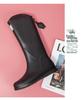 Women's Durable Waterproof Red Rain Boots - High-Top, Non-Slip, Soft-Soled for Outdoor Mountain Climbing