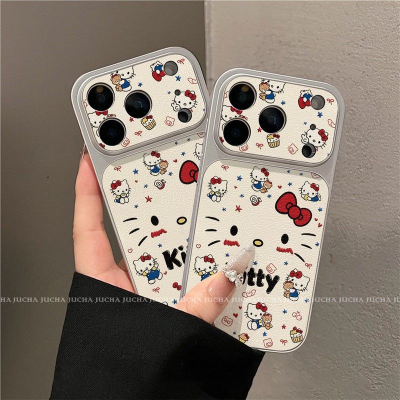 Applicable To Apple 17promax Mobile Phone Case Cartoon Cute Iphone16 Anti-drop 15 All-inclusive Blushing Kitty Cat