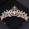 Rhinestone Bride Tiaras Baroque Diadem Headwear Trendy Queen Princess Crown  Photo Props