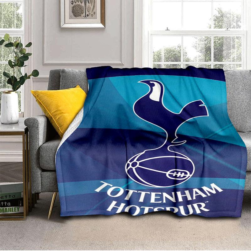 Tottenham Crest Design Printed Throws Blanket Soft Flannel Blankets for Couch Bed Gifts for Men Women Picnic blanket Christmas gifts