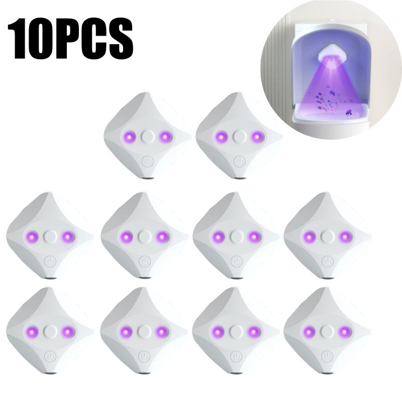 

Smart Toilet UV Disinfection Lamp Bathroom Sterilizer Automatic Germicidal Light for Home Use Motion Sensor Sanitizing Device