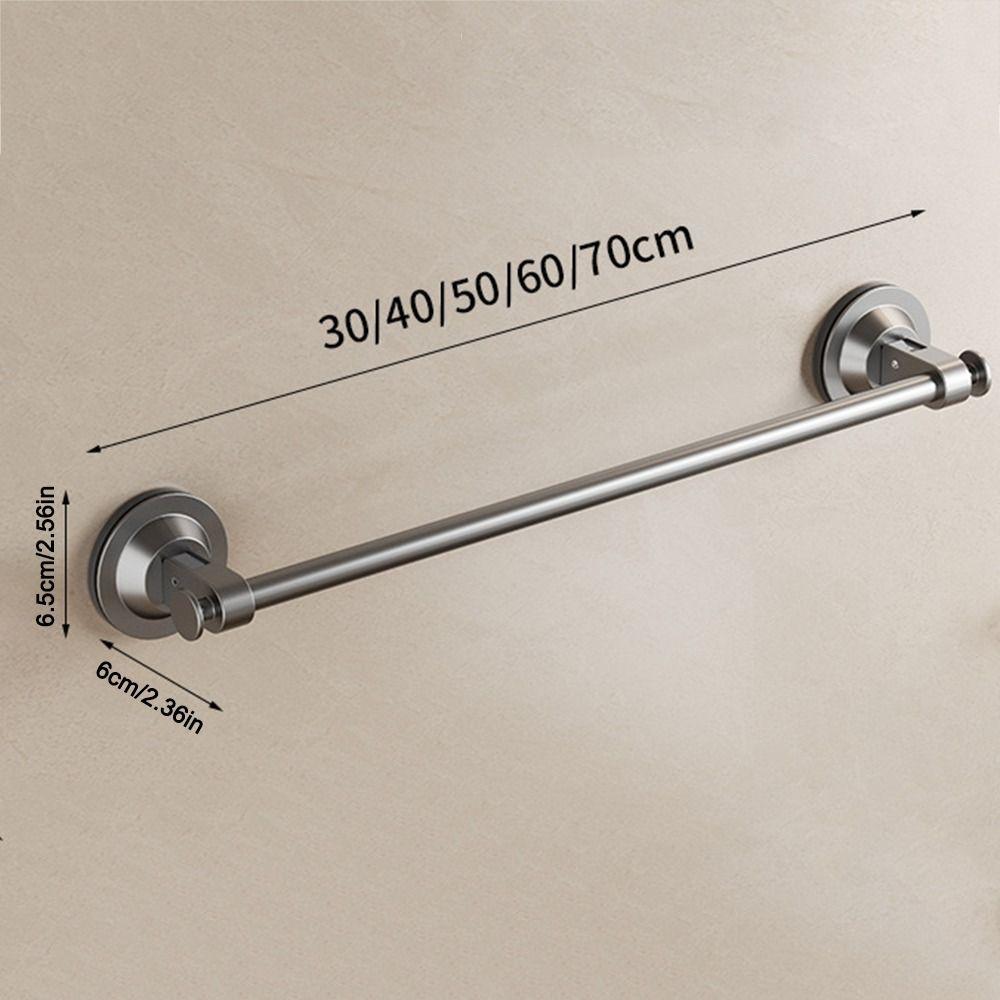 Uten boring Sterk sugekopp Håndklestativ Veggmontert Håndklestang Multifunksjonell Enkel stang