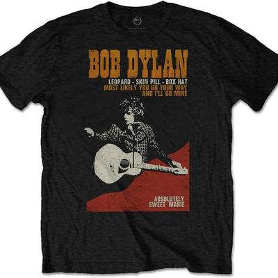 Bob Dylan - Sladká Marie Tričko (X-velký) Černá