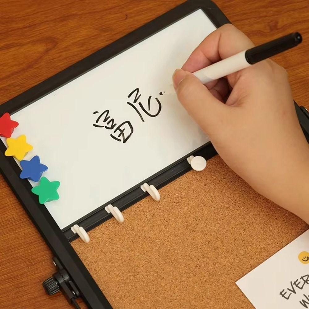 Rotate Stand Cork Message Board Hanging/Free Standing Soft Cork Whiteboard Desktop Decoration