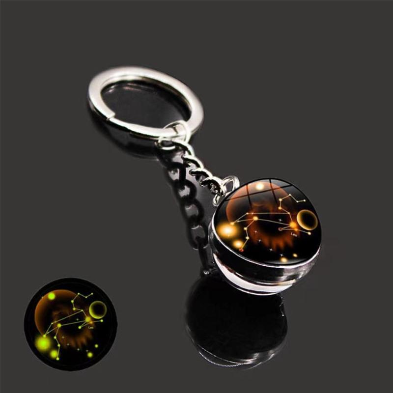 1PC Sturdy Handbags Sphere Backpacks Zodiac Gift Keychain Bags Starry Sky Decoration Durable Luminous