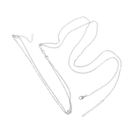 

Бикини с цепочкой для тела, сексуальное легкое платье серебряный