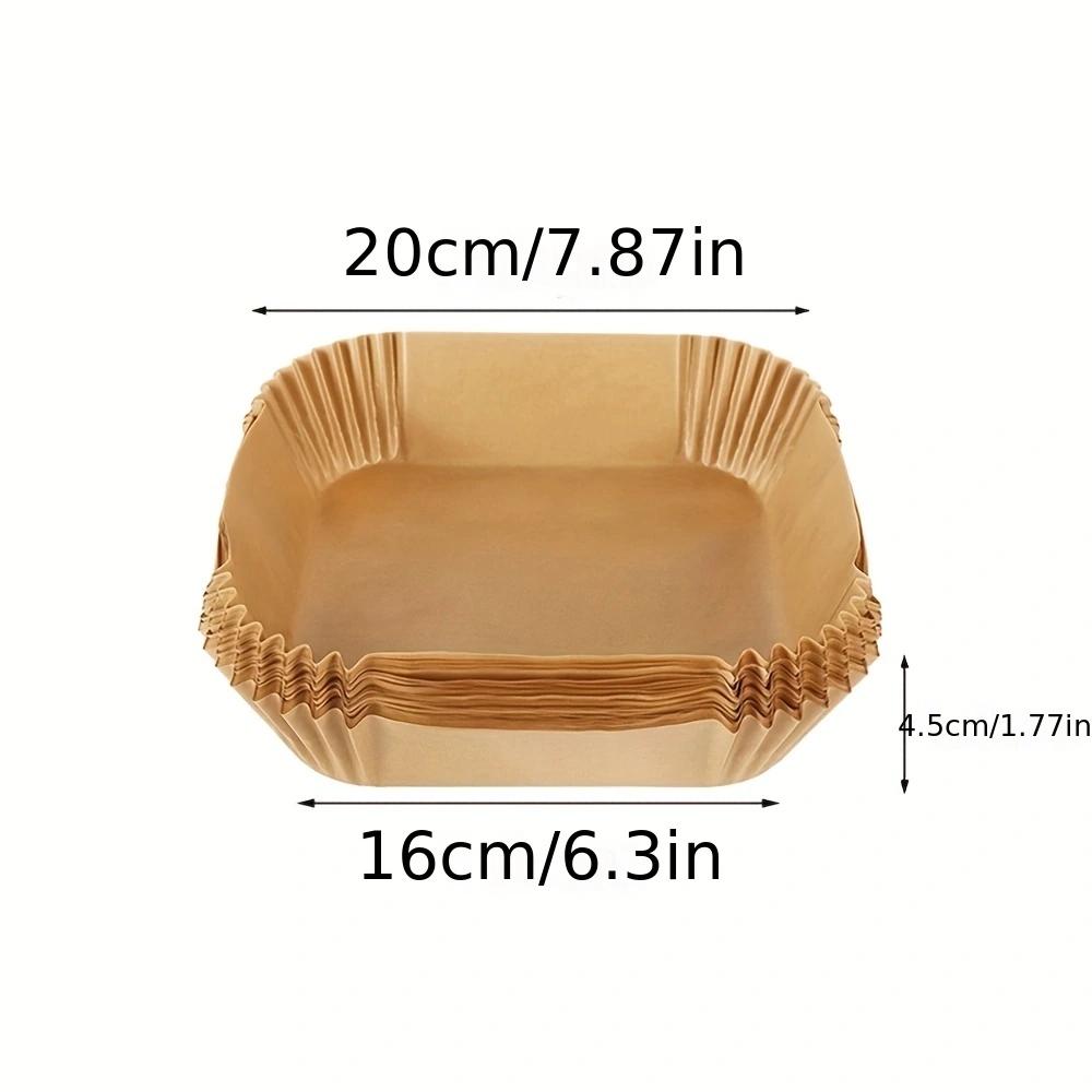 100pcs Air Fryer Paper Liner, Disposable Parchment Paper for Frying, Baking, Roasting & Grilling