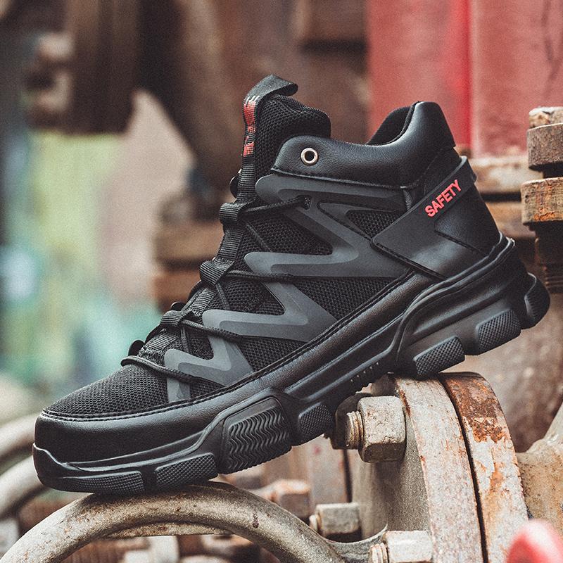 Quality Work Boots Men Anti Static Anti-puncture Anti-smash Safety Shoes Men Waterproof Construction Indestructible Shoes Winter