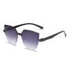 Stylish Ladies Cat Ear Sunglasses - Retro Frameless Jelly Transparent Design