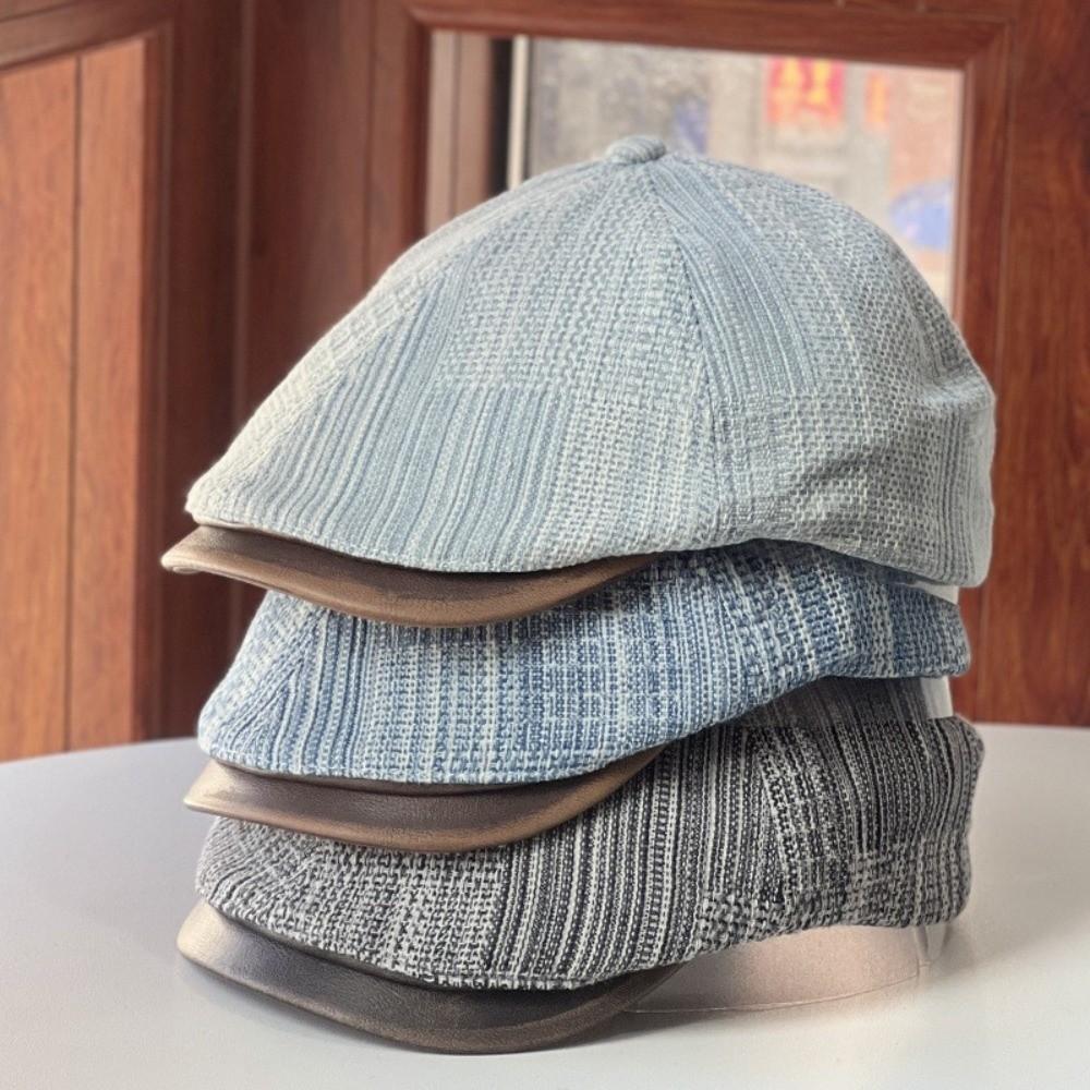 Retro Cowboy Beret Y2k Painter Cap Korean Denim Beret  Unisex