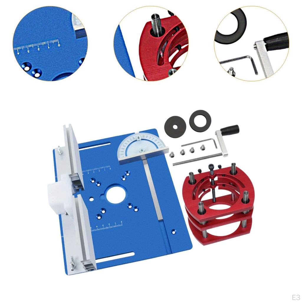 Sistem de ridicare a plăcii de inserare pentru masă de router Mașină de gravură profesională multifuncțională din aluminiu