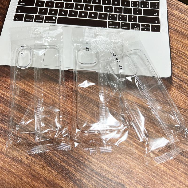 Transparent Hard Shell Phone Case for iPhone 13ProMax/15/16Pro: Large Hole Design, Protective and Durable